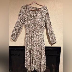 1.4.3. Story by Line Up Animal Print Long Sleeve Dress